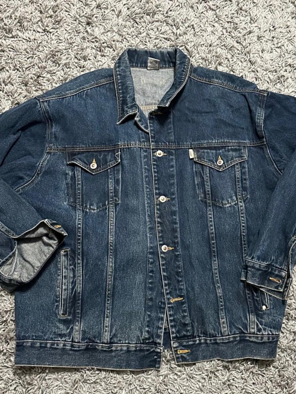 Vintage Delf Usa Denim Cotton Jacket Size 2XL